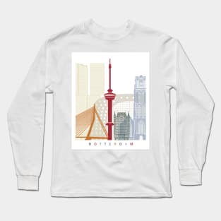 Rotterdam skyline poster Long Sleeve T-Shirt